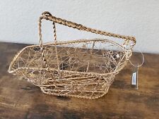 Cesta de malha de arame de metal dourado decoração caixa recipiente porta garrafa de vinho lixeira comprar usado  Enviando para Brazil