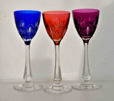 Bohemian liqueur glasses for sale  ASHFORD
