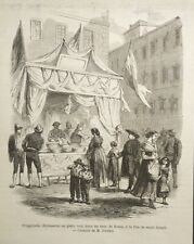 Xilografia 1866 roma usato  Staranzano