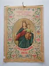 Calendario 1951 istituto usato  Piedimulera