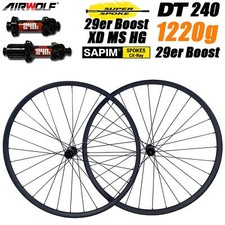 Conjunto de rodas AIRWOLF T1100 carbono MTB XC 1220g 29er BOOST sem câmara DT240 110/148mm comprar usado  Enviando para Brazil