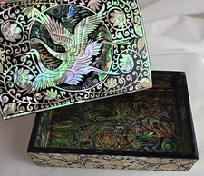 Stunning lacquerware lidded for sale  Etters