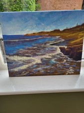 Original acrylic seascape for sale  TAMWORTH