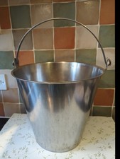 Stainless steel bucket for sale  LONGFIELD