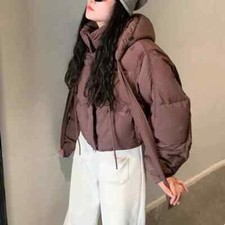  Jaqueta acolchoada curta feminina neve Parka pão grosso roupa exterior comprar usado  Enviando para Brazil