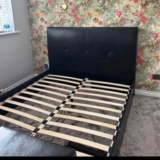 Bed leather frame for sale  BLACKBURN