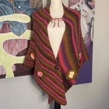 Hand crocheted poncho for sale  Charlotte