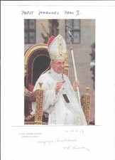 Druck autogramm papst gebraucht kaufen  Oberzent