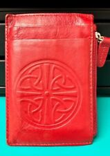 Usado, Porta-cartão de identificação/identificação de couro vermelho celta BILI **RECURSOS RFID ** comprar usado  Enviando para Brazil