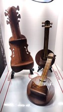 Prateleira de guitarra madeira banjo decorações de parede arte música musical conjunto feito à mão 3 peças comprar usado  Enviando para Brazil