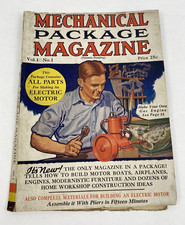 Vtg. 1931  Mechanical Package Magazine Vol 1 No 1 Electric Motor Parts DIY RARE comprar usado  Enviando para Brazil