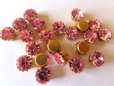 24 strass Swarovski 47ss rosa claro/latão tiff. configurações. #1100 comprar usado  Enviando para Brazil