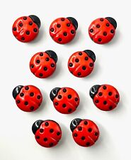 Ladybird buttons 15mm for sale  BRENTWOOD
