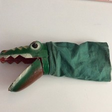 Altes holzkrokodil 1950 gebraucht kaufen  Lörrach