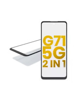 Vidro frontal 2 em 1 com OCA pré-instalado compatível para MotorolaG71 5G (XT2169, usado comprar usado  Enviando para Brazil