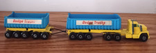Matchbox Superkings K-16 Dodge caminhão basculante e reboque "1971" azul e amarelo comprar usado  Enviando para Brazil