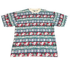 Camiseta Vintage Disney Mickey Mania AOP Natal Hering Vermelho Verde Azul GG comprar usado  Enviando para Brazil