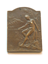 Ancienne médaille plaquette d'occasion  Chalonnes-sur-Loire