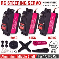 Servo de controle remoto 60 kg 80 kg 150 kg metal digital à prova d'água para carros 1/5 1/6 RC HPI Baja, usado comprar usado  Enviando para Brazil