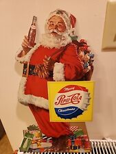 Usado, Letrero de cartulina de exhibición de tienda de Papá Noel Pepsi de la década de 1950 segunda mano  Embacar hacia Argentina