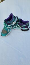 Tênis de corrida ASICS Gel Sendai raro feminino tamanho 7.5 EUA bom roxo/azul-petróleo/cinza, usado comprar usado  Enviando para Brazil