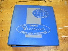 Carpeta de catálogo manual de piezas y accesorios Beechcraft genuina vintage segunda mano  Embacar hacia Mexico