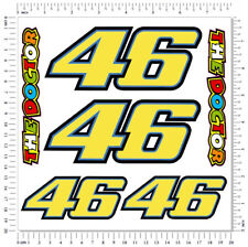 VR 46 Valentino Rossi Der Arzt Helm Abziehbilder Set Aufkleber Grafiken laminier comprar usado  Enviando para Brazil