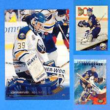 LOTE de 3 cartões de hóquei Dominik Hasek #139 #236 #256 Leaf Pinnacle Parkhurst comprar usado  Enviando para Brazil