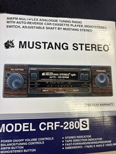 Antigo. MUSTANG STEREO Modelo CRF-280S AUTO REVERSO CARRO ESTÉREO PLAYER AM/FM/MPX, usado comprar usado  Enviando para Brazil