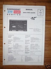 Service Manual Itt / Graetz Stereo 5102 Cassette Recorder na sprzedaż  Wysyłka do Poland