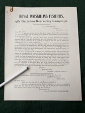Ww1 1916 9th for sale  BUSHMILLS