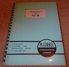 Mcconnel operation manual for sale  PETERHEAD
