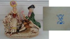 Groupe porcelaine polychrome d'occasion  Fécamp