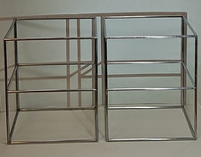 Prateleira de mesa modular 2 vintage sistema Abstracta Poul Cadovius móveis dinamarqueses cromada comprar usado  Enviando para Brazil