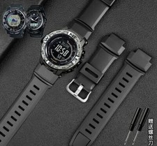 Pulseira de silicone 18 mm para Casio PRW2500/3500 PRG-500 510 550 260 280 250 comprar usado  Enviando para Brazil