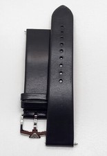 ARMANI EXCHANGE - Pulseira de couro preta original, fecho de aço inoxidável - 20mm comprar usado  Enviando para Brazil