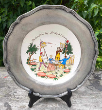 Assiette commémorative fayenc d'occasion  Vic-sur-Seille