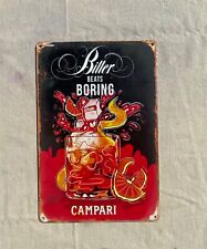 Insegna metallo campari usato  Settingiano