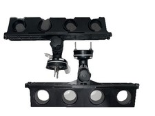 Suporte de vara de pesca para barco, suporte de vara de crappie rotativo 360° para vara de barco comprar usado  Enviando para Brazil