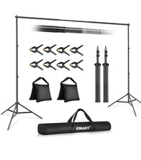 Kit EMART Photo/Video Studio (EM-BS2030) com suporte de fundo ajustável 10 X 7 comprar usado Kit EMART Photo/Video Studio (EM-BS2030) com suporte de fundo ajustável 10 X 7 comprar usado  Enviando para Brazil