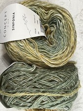 Lote de 6,2 onças de fio Katia Concepts Sinfonia total Itália algodão alpaca meia de lã comprar usado  Enviando para Brazil
