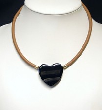 Collier lederband wechselschli gebraucht kaufen Collier lederband wechselschli gebraucht kaufen  Idar-Oberstein