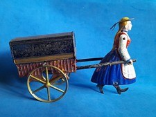Carrinho de puxar Charles Rossignol feminino - brinquedo volante c.1900 comprar usado  Enviando para Brazil
