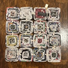 Dez Mil Aldeias Papel Arte Rebite Almofada Azulejo Feito à Mão Papel Reciclado Impresso, usado comprar usado  Enviando para Brazil