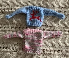Hand knitted barbie for sale  DUNMOW
