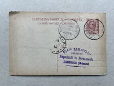 Intero postale regno usato  Saronno