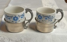 Tasse porzellan zinn gebraucht kaufen  Neulußheim