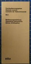 Braun fernbedienungsgeber rc1 gebraucht kaufen  Oldenburg (Oldenburg)
