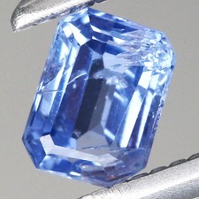 Safira azul marinho natural octógono 0,31 ct t.w 4x3 mm, Ceilão comprar usado  Enviando para Brazil