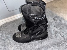 Black motorbike boots for sale  BASINGSTOKE